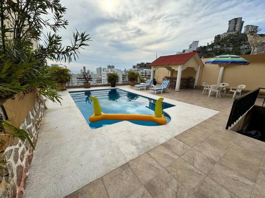 アカプルコ Blue Coast With Pool And Ocean View 10 To 35 Pヴィラ エクステリア 写真