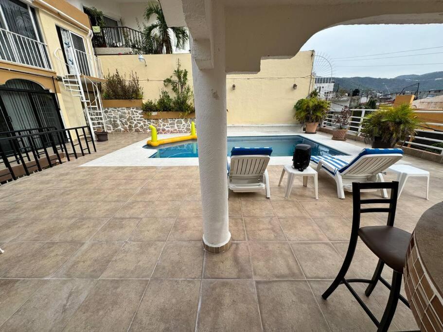 アカプルコ Blue Coast With Pool And Ocean View 10 To 35 Pヴィラ エクステリア 写真